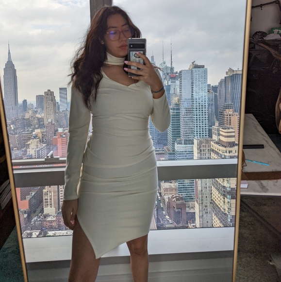 High Neck Cut Out Midi Dress - Picture 2 of 7